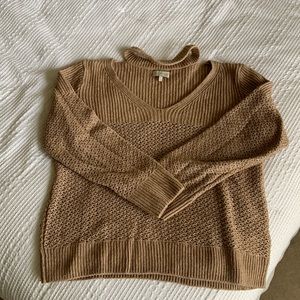 Lucky Brand Tan Knit Sweater
